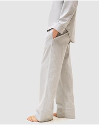 Tommy Hilfiger - Essential Herringbone Stripe Flannel Pyjama Set