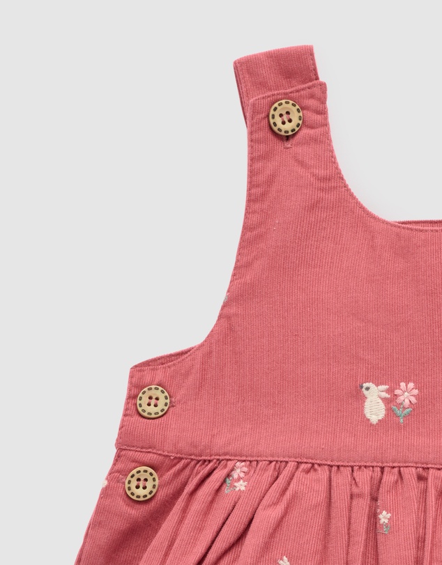 Purebaby - Bunny Embroidered Pinnie -Kids-Babies