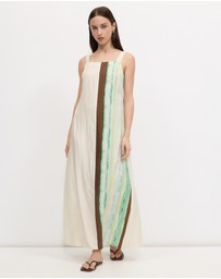 Calli - Stripe Column Maxi Dress