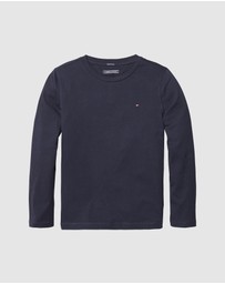 Tommy Hilfiger - Basic Crewneck Knit Long Sleeve Tee - Teens