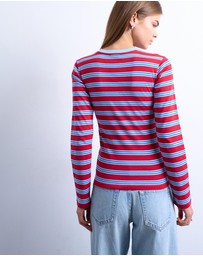 TOPSHOP - Stripe LS Everyday Tee