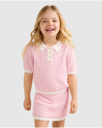 Forever New Girls - Connie Girls Scallop Knitted Top