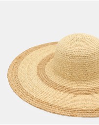 Morgan & Taylor - Gianna Floppy Hat in Beige