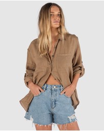 CAMIXA - Luna Oversize Linen Shirt