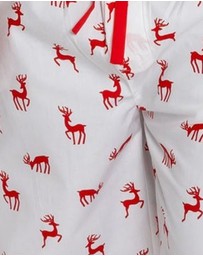 Sant And Abel - Men's Reindeer Red PJ Pants