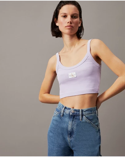 Calvin Klein Jeans - Ribbed Monogram Logo Bralette