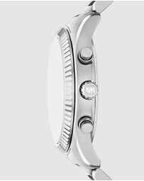 Michael Kors - Lexington Silver Tone Chronograph Watch