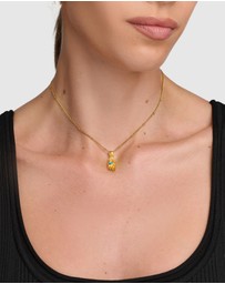 Nialaya Jewellery - Women’s Hand Pendant with a Small Turquoise Gemstone