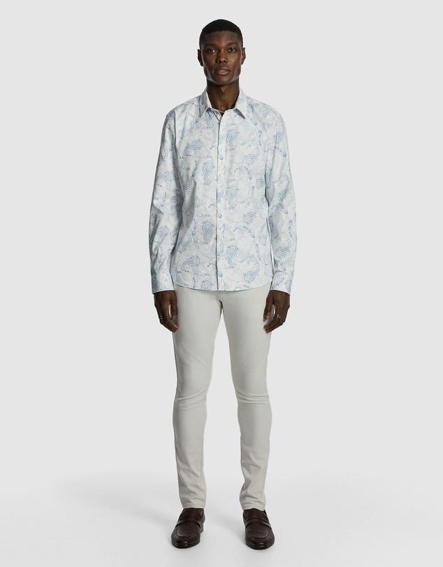yd. - Valencia Slim Paisley Shirt