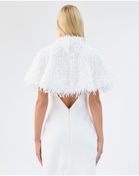 Unreal Fur - White Wedding Capelet