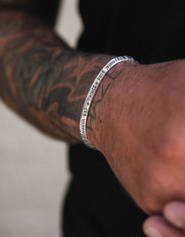 Haze & Glory - ICONIC EXCLUSIVE - Good Things Bangle in Oxidised 925 Silver