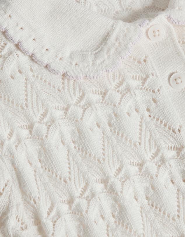 Country Road - Australian Cotton Short Sleeve Collar Knit Top