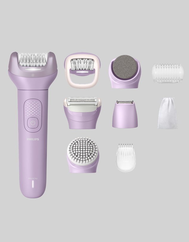 Philips - Philips Epilator Series 8500 Pastel purple