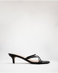 RAID - Charli Black Kitten Heels Mule