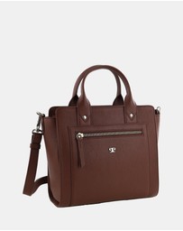 Pierre Cardin - Pierre Cardin Ladies Leather Mini Tote Crossbody Bag