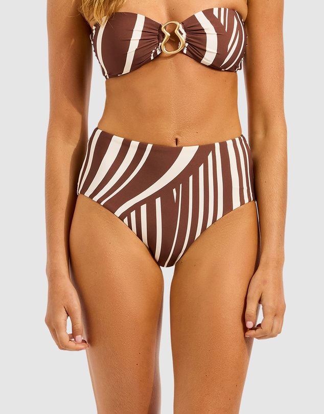 Seafolly - Coastline High Waisted Bikini Bottom