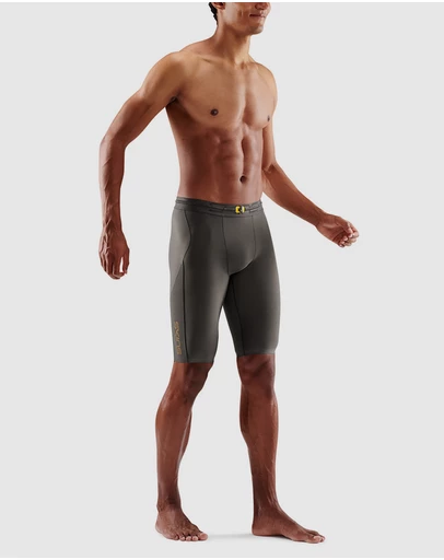 SKINS - SKINS Compression Men's Series-5 Running/Gym Half Tight Charcoal