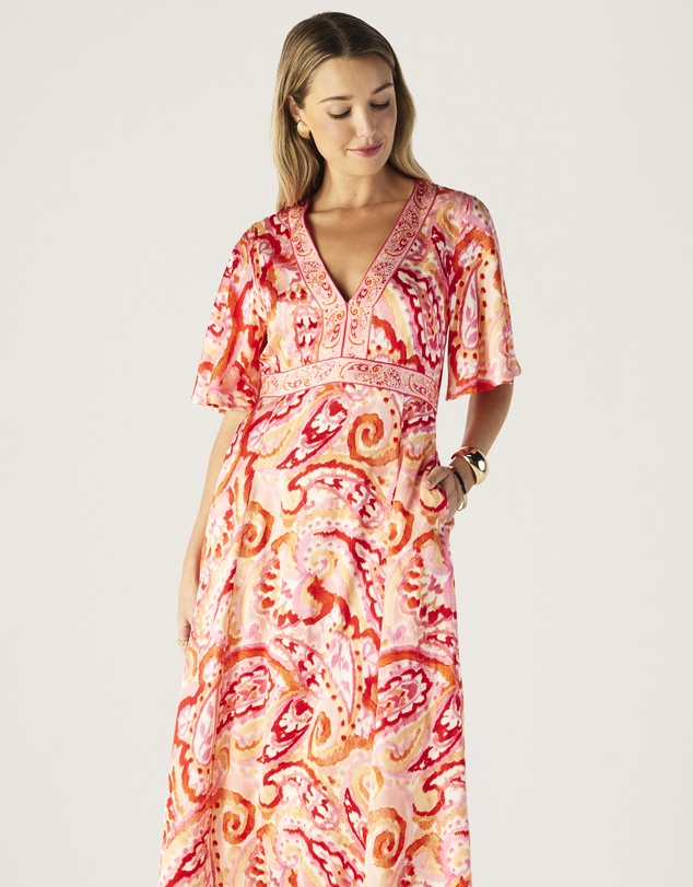 MOS The Label - Serena Print Midi Dress