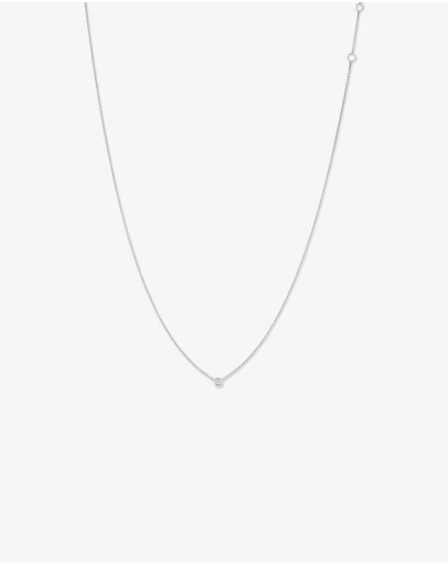 Michael Hill - Diamond Serendipity Single Stone Necklace in Sterling Silver