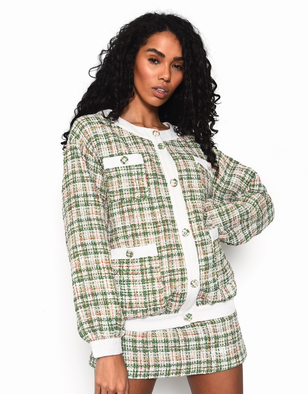 Glamorous - Button-Front Long Sleeve-Jacket