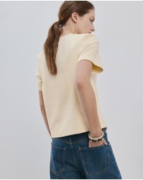 M.N.G - Short-Sleeved Cotton T-Shirt