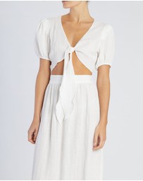 Amelius - Saloma Linen Crop Top