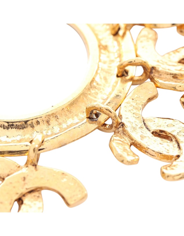 Pre-Loved by Azura Reborn - Pre-Loved Gold Plated Multi CC Round Brooch