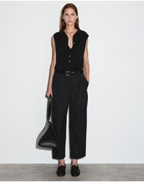 COS - Pleated Barrel-Leg Wool Trousers