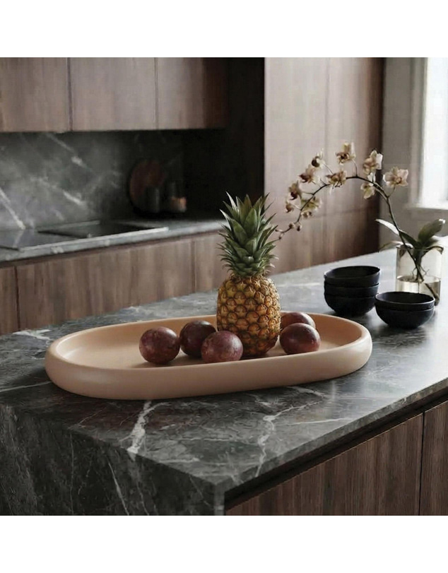 Urban Attitude - Urban Attitude MIA Extra Large Bowl Height 6cm, Width 37cm, Length 49cm - Stone Ivory