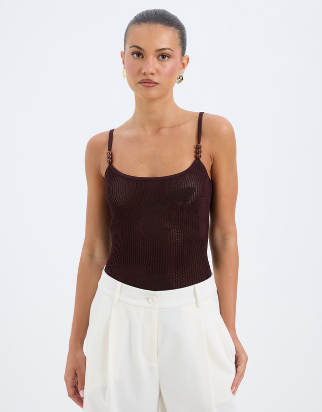 Calli - Ariel Foral Knit Tank