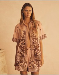 AUR OCEA - Embroidered Resort Shorts