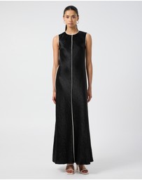 Third Form - Crush Contrast Bind Maxi Tank Dress