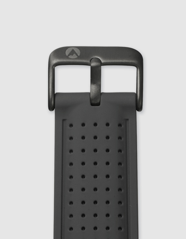 Maxum - Raglan Band Black Silicone Strap Black Buckle
