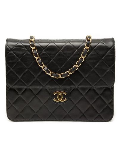 Pre-Loved by Azura Reborn - Pre-Loved Small CC Quilted Lambskin Single Flap