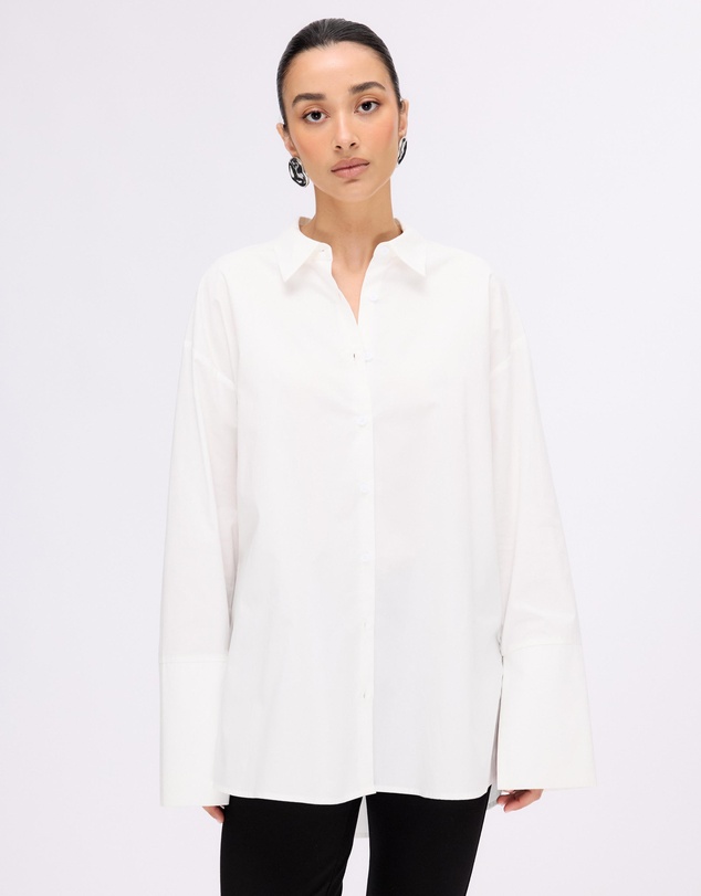 Minima Esenciales - Raine Cotton Shirt With Wide Cuffs