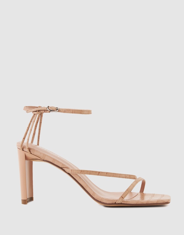 Nakedvice - The Cyrus Nude Croc Heel