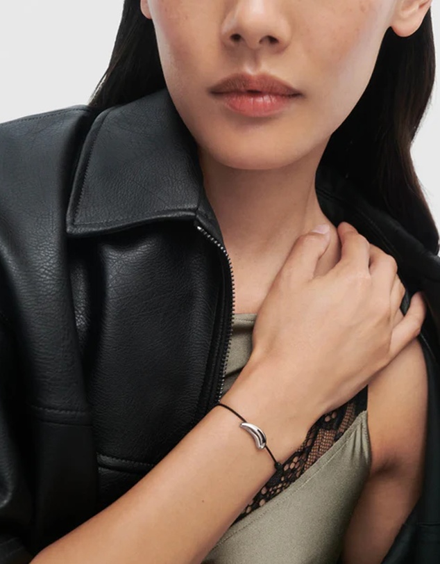 PDPAOLA - Orbit Cord Bracelet Silver