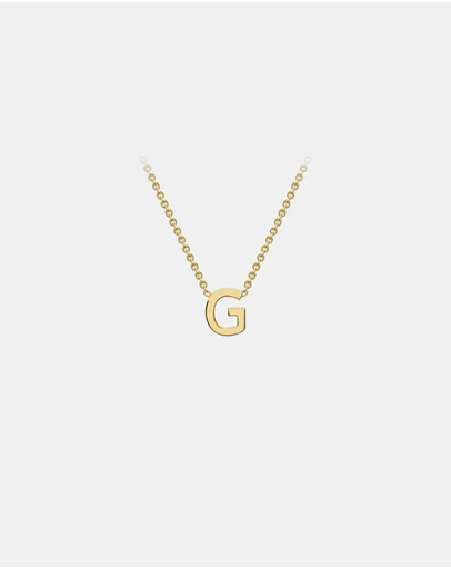 Zoe Olivia - 9K Gold Initial G Necklace