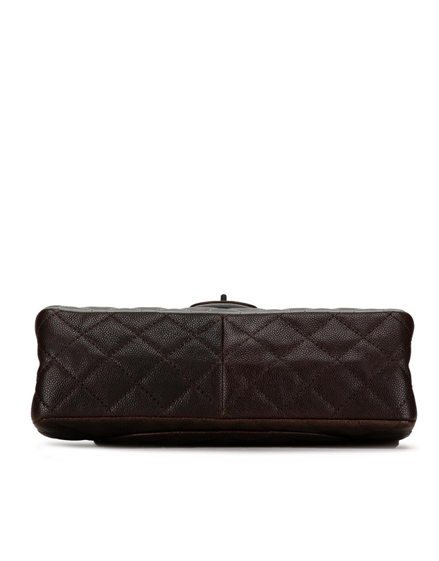 Pre-Loved by Azura Reborn - Pre-Loved Chanel Classic Double Flap Caviar Leather Shoulder Bag Grey