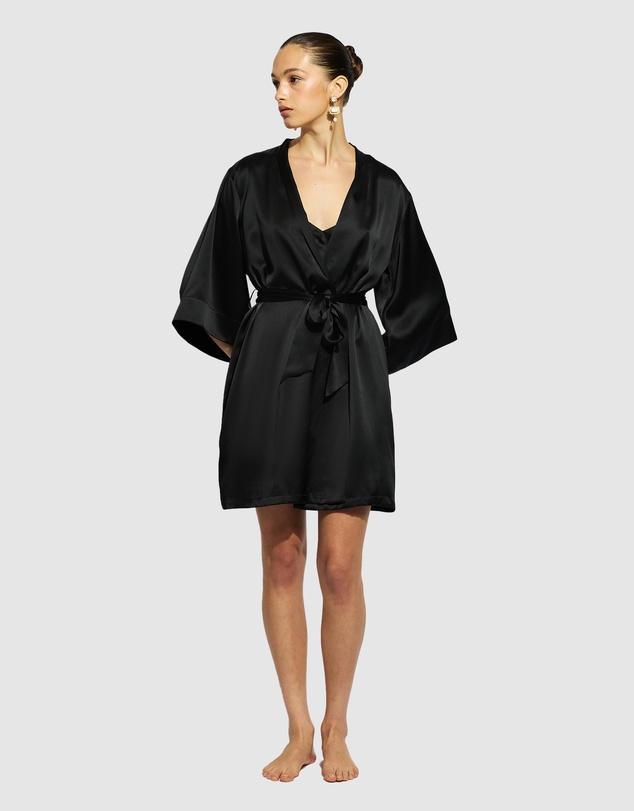 GINIA - Silk Wrap Gown