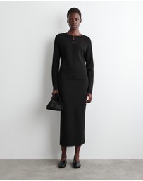 COS - Sheer-Detail Knitted Cardigan