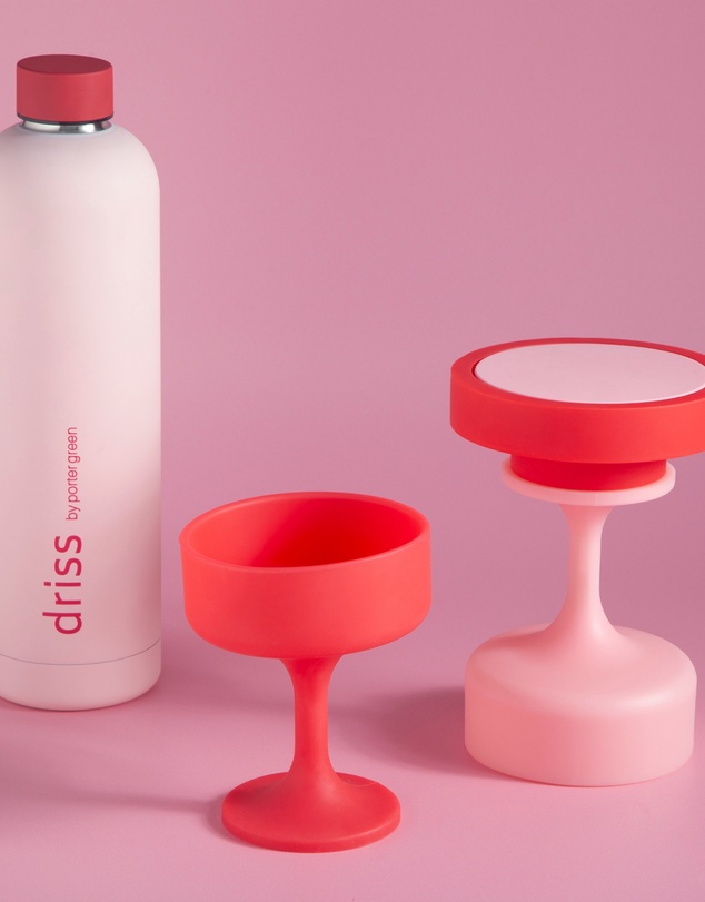 porter green - mecc | silicone unbreakable cocktail glasses