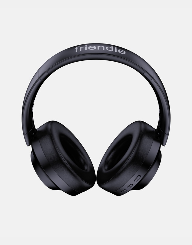 Friendie - AIR PRO 5 ANC Matte Black Noise Cancelling Headphones (Over Ear Headphones)