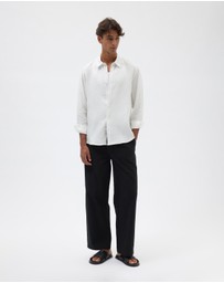 AERE - Euro Resort Linen LS Shirt