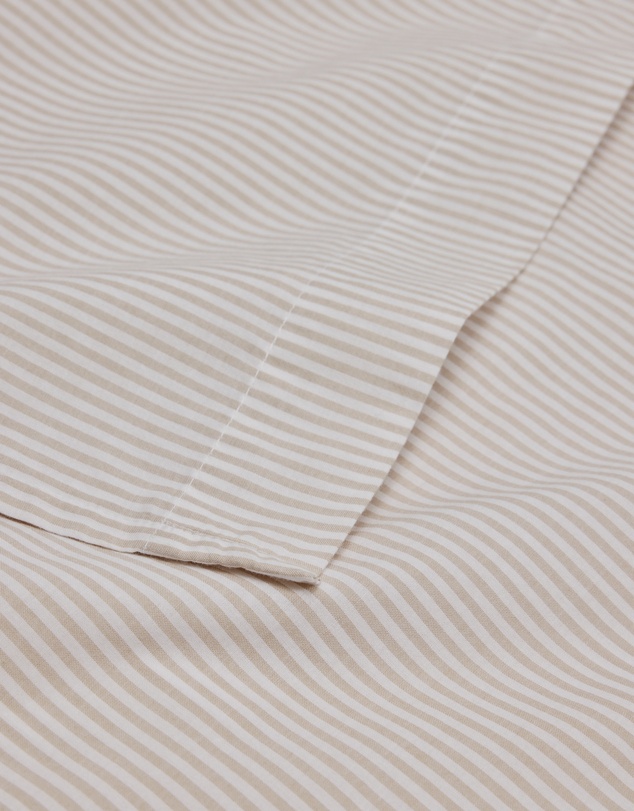 Country Road - Brae Australian Cotton Stripe Queen Flat Sheet