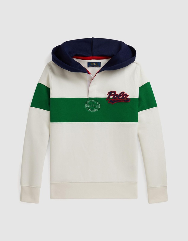 Polo Ralph Lauren - Logo Fleece Rugby Hoodie - ICONIC EXCLUSIVE - Teens