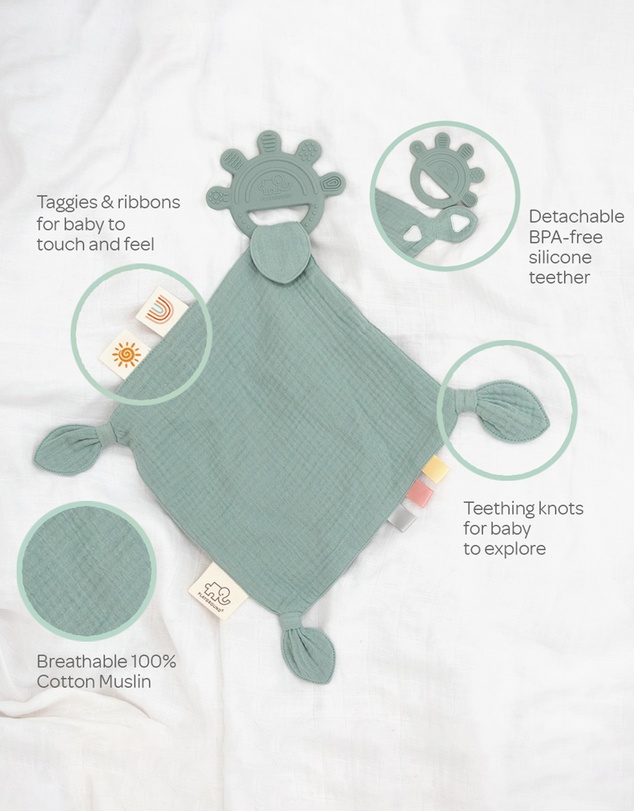 Playground - Silicone Comfort Teether - Sage