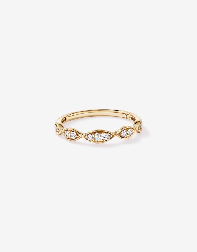Michael Hill - 0.20TW Diamond Twist Wedding Band in 14kt Yellow Gold