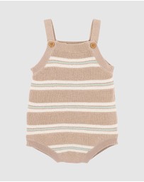 Fox & Finch - Wildlings Stripe Knitted Romper - Babies