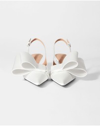 & Other Stories - Bow-Embellished Satin Pumps